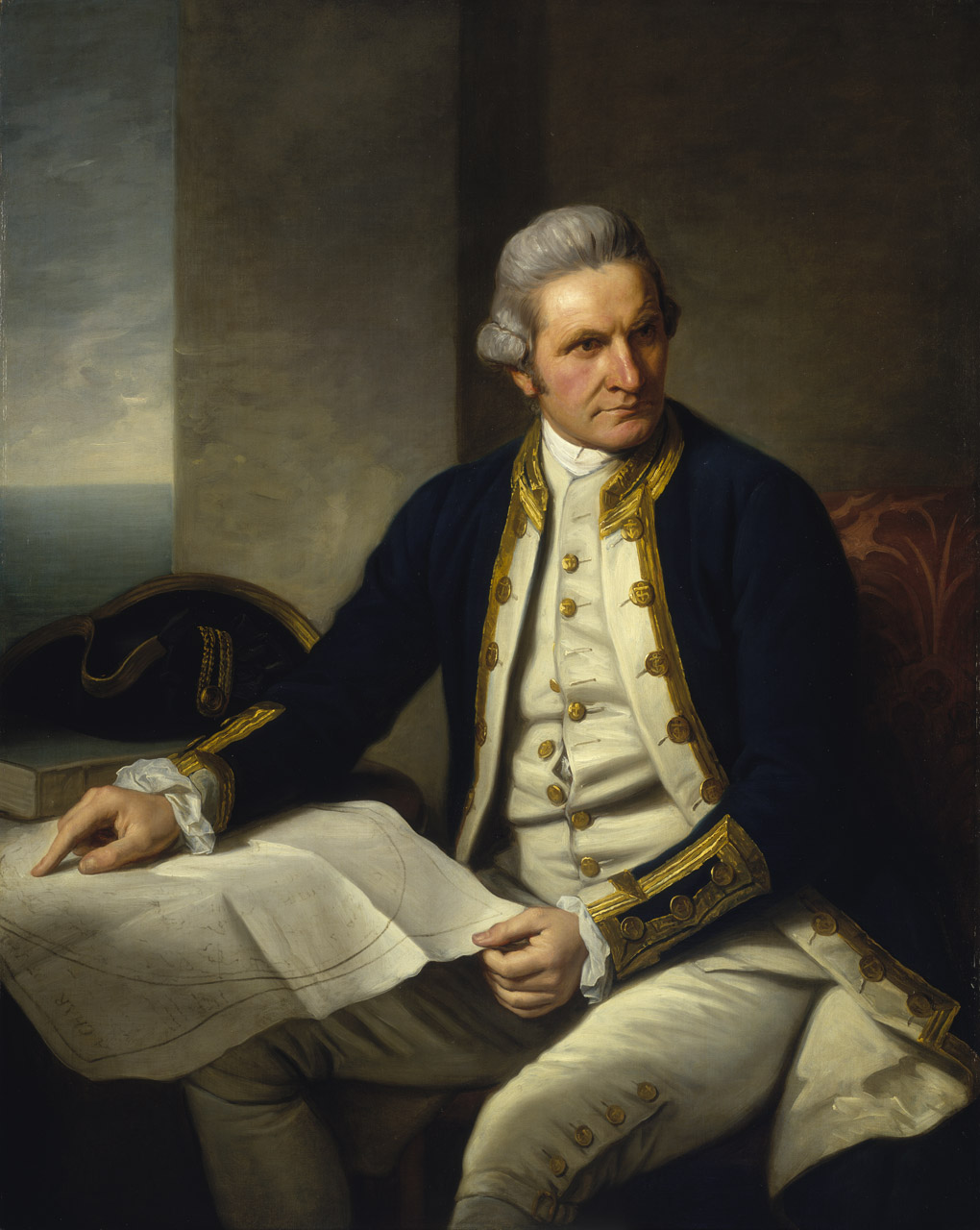 Captain James Cook(1728-1779). Nathaniel Dance.  BHC2628